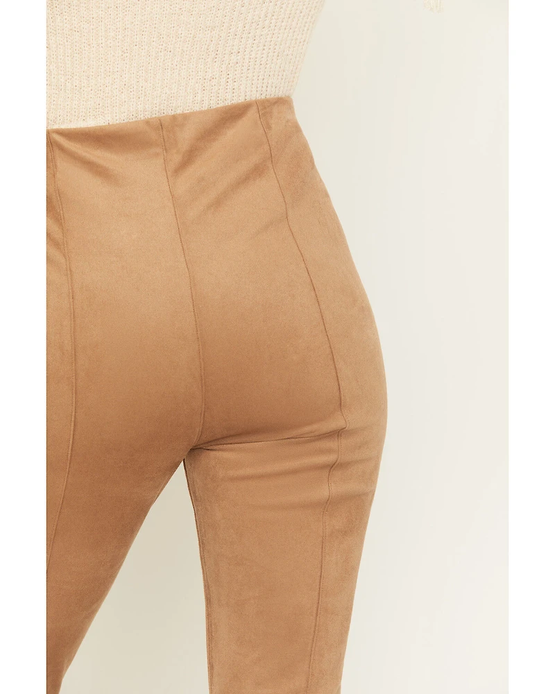 Shyanne Women's Faux Suede Studded Flare Pants