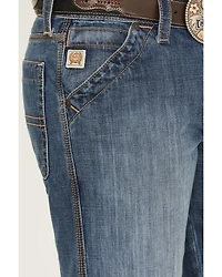 Cinch Men's Grant Medium Wash Relaxed Bootcut Rigid Utility Denim Jeans