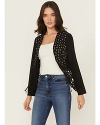 Vocal Women's Fringe Cropped Jacket