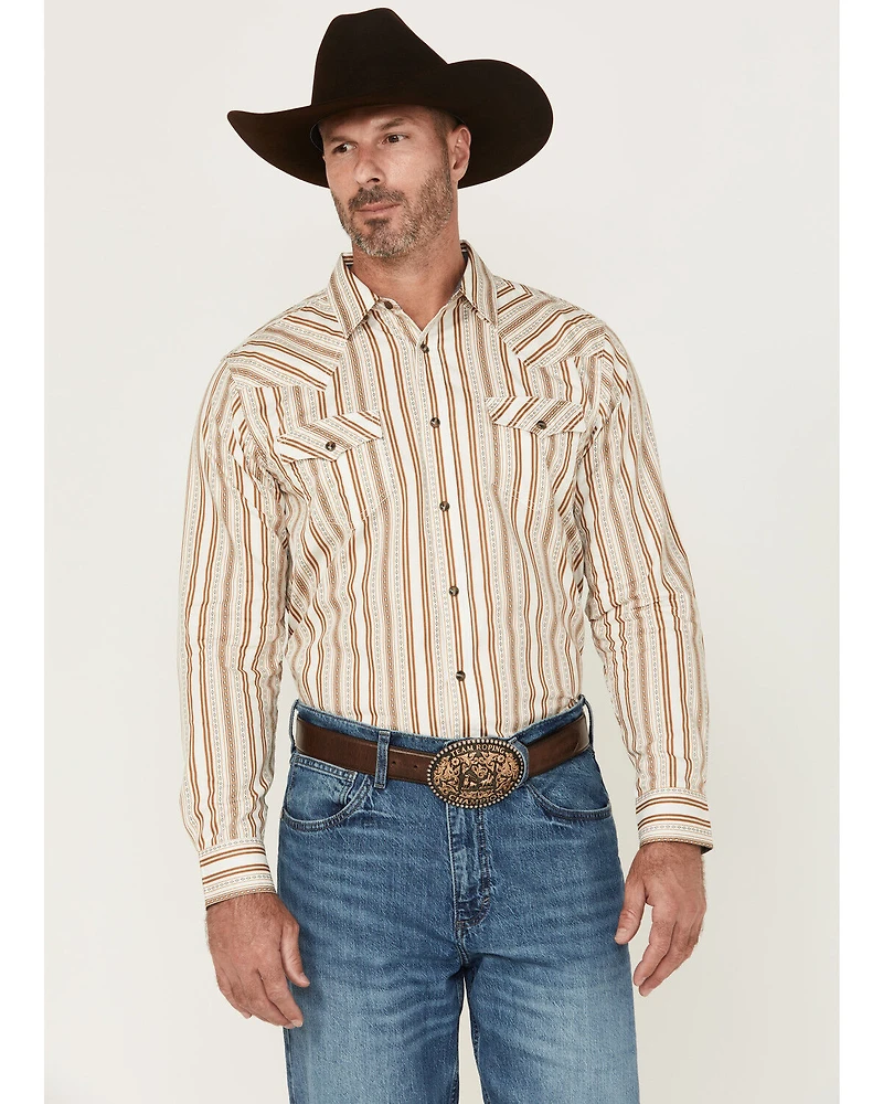 Cody James Men's Sierra Southwestern Striped Long Sleeve Snap Western Shirt