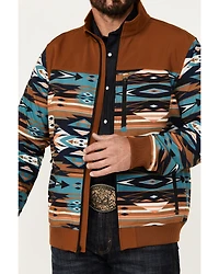 RANK 45® Men's Southwestern Print Bomber Softshell Jacket
