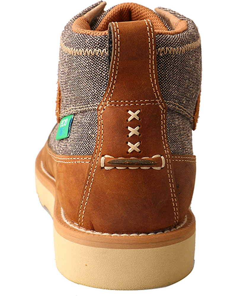 Twisted X Men's 4" Wedge Sole Boots - Moc Toe