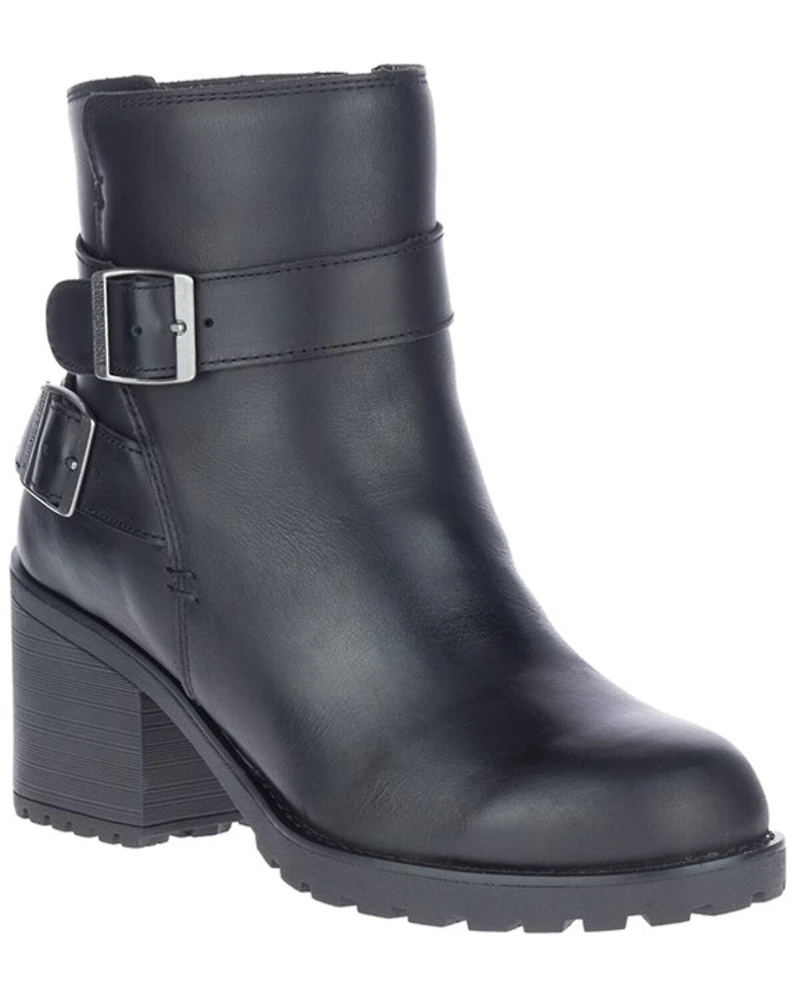 Harley Davidson Women's Lalanne Double Strap Moto Boots - Round Toe