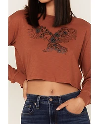 Shyanne Women's Eagle Graphic Cropped Sweatshirt