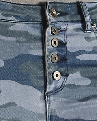 Tractr Women's High Rise Camo Skinny Jeans