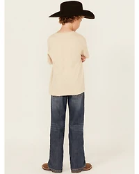 Cody James Boys' Wolfstooth Relaxed Bootcut Stretch Denim Jeans