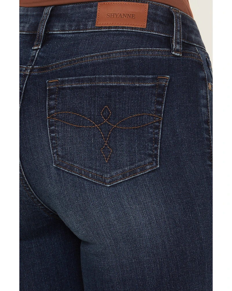 Shyanne Women's Joni High Rise Trouser Stretch Denim Jeans