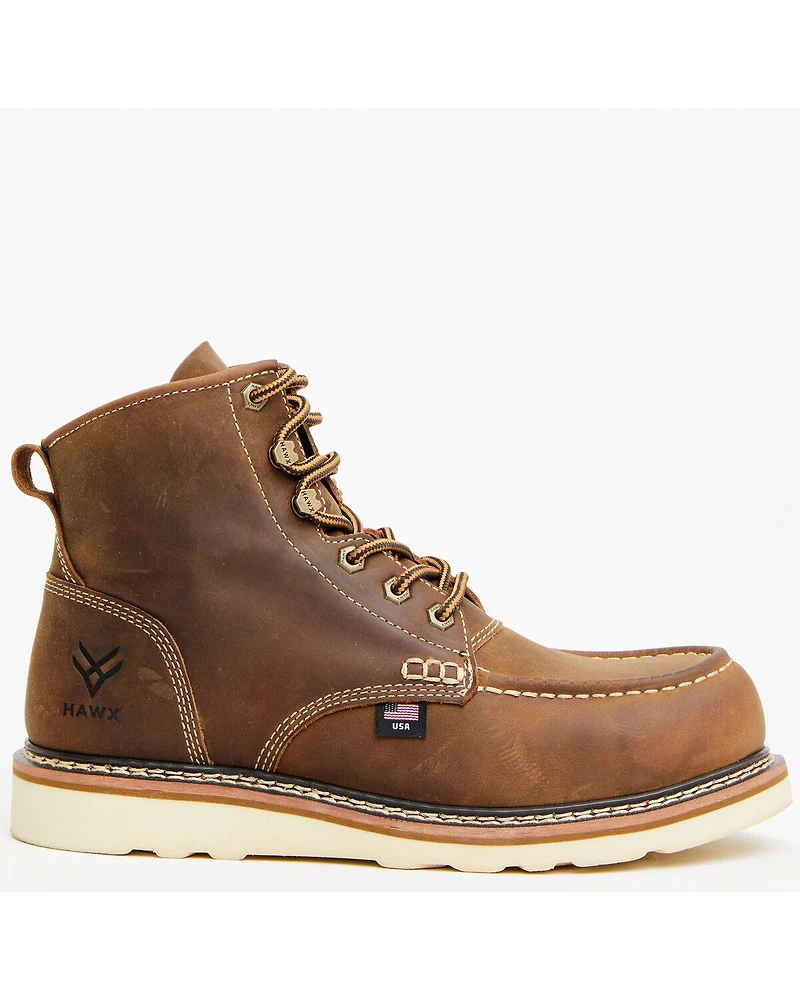 Hawx Men's 6" USA Wedge Redesigned Work Boots - Composite Toe