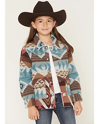 Shyanne Girls' Iris Reversible Southwestern Print Shacket