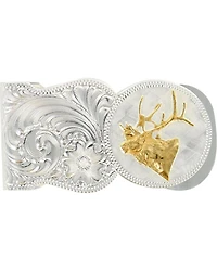 Montana Silversmiths Elk Head Scalloped Money Clip