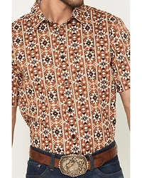 RANK 45® Men's Thunderhead Southwestern Short Sleeve Button-Down Stretch Western Shirt