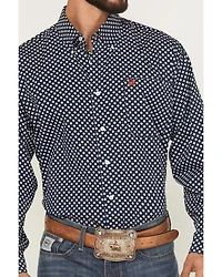Cinch Men's Floral Print Long Sleeve Button-Down Western Shirt - Big
