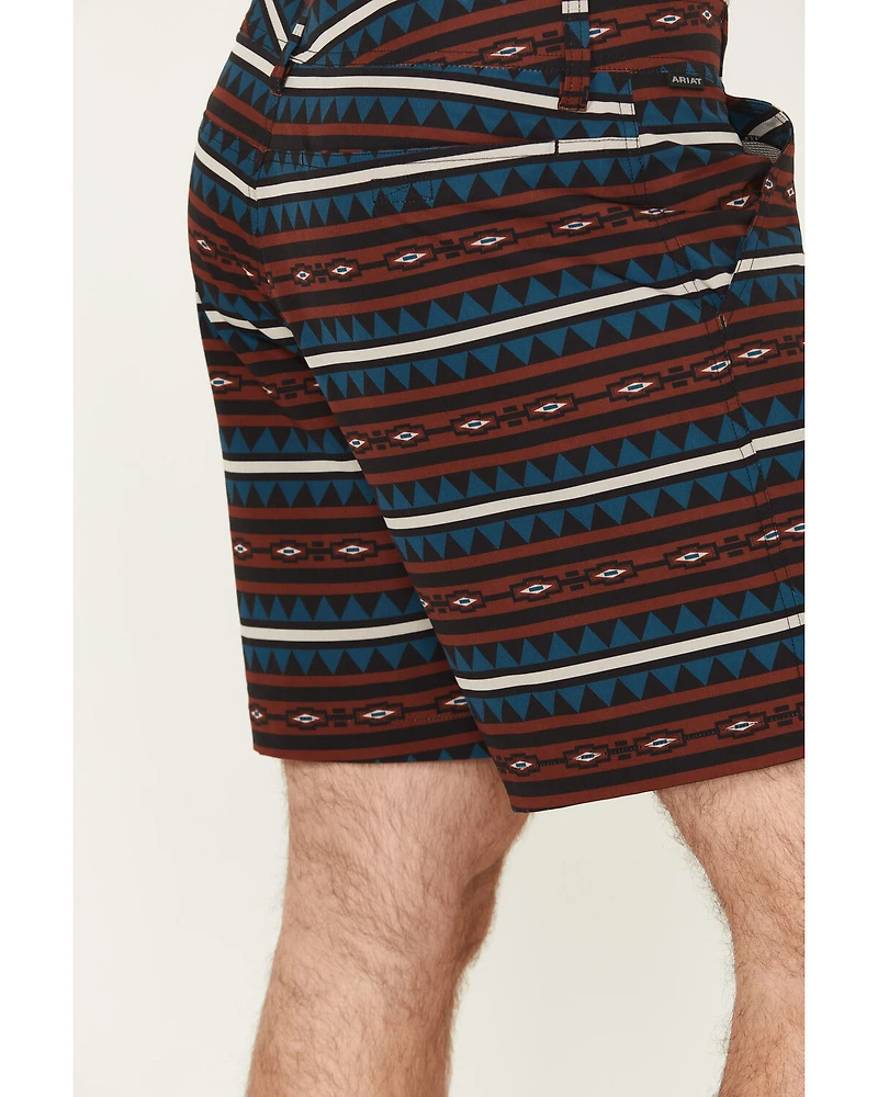Ariat Men's Southwestern Print Tek Shorts