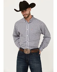 Ariat Men's Walker Plaid Print Long Sleeve Button-Down Western Shirt