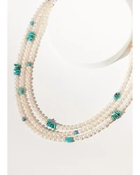 Paige Wallace Women's 3-Layer Pearl Necklace
