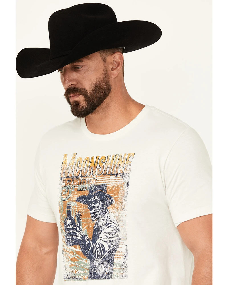 Moonshine Spirit Men's Thumbs Up Short Sleeve Graphic T-Shirt
