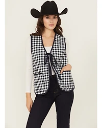 Free People Women's Claudine Gingham Tie Front Vest