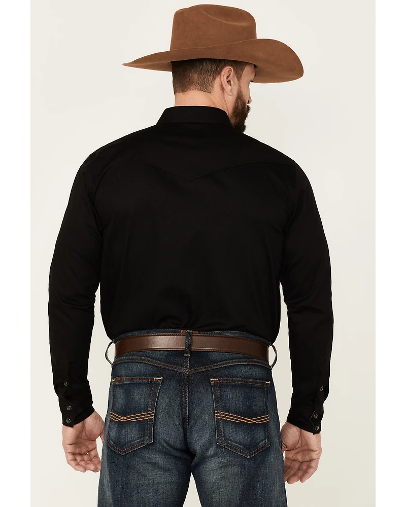 Cody James Men's Solid Treadstone Long Sleeve Snap Western Shirt - Big