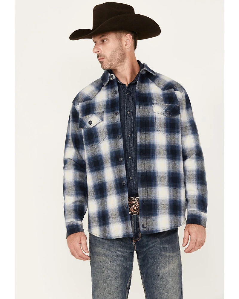 Cody James Men's Plaid Print Button-Down Jacket