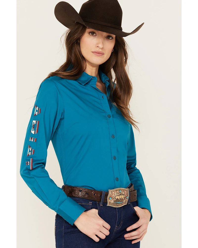 Ariat Women's Team Kirby Long Sleeve Button Down Stretch Western Shirt