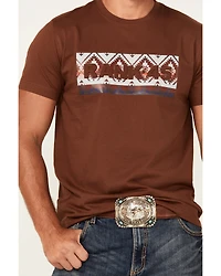 RANK 45® Men's Logo Southwestern Print Short Sleeve Graphic T-Shirt