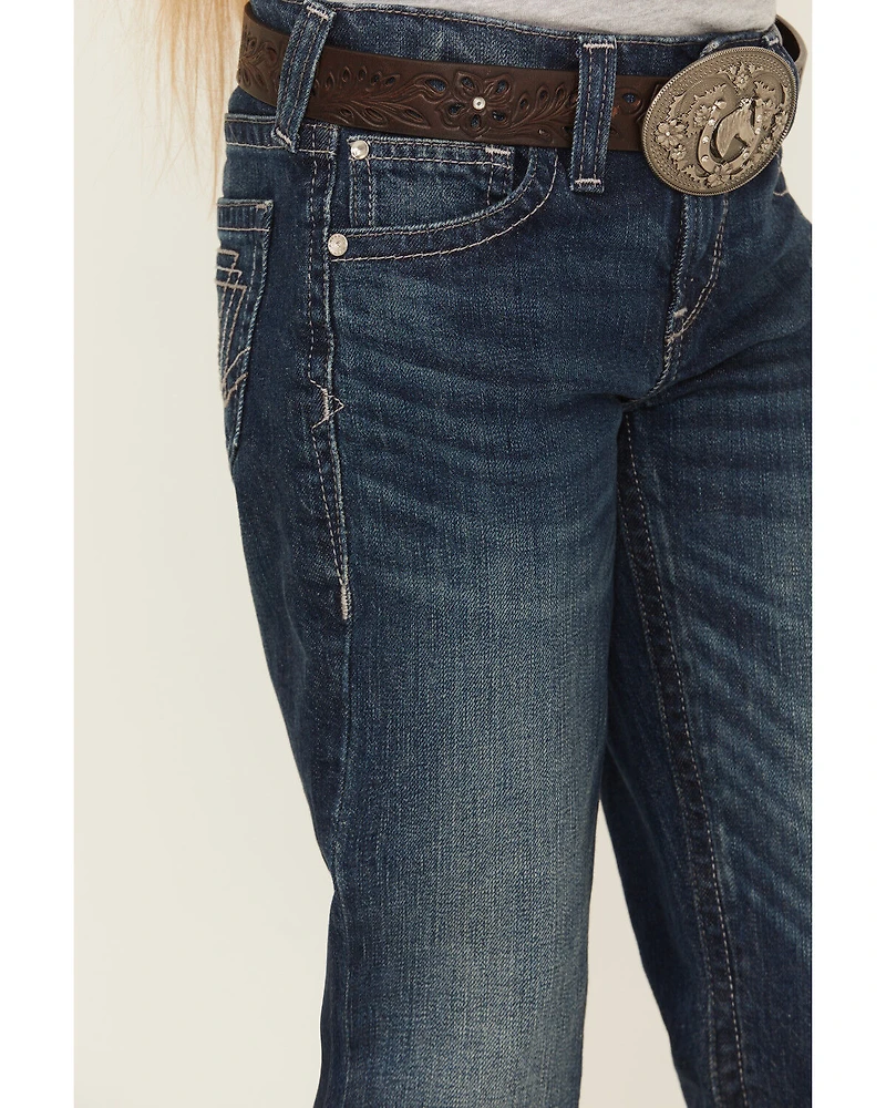 Ariat Girls' Elsie Dark Wash Trouser Denim Jeans