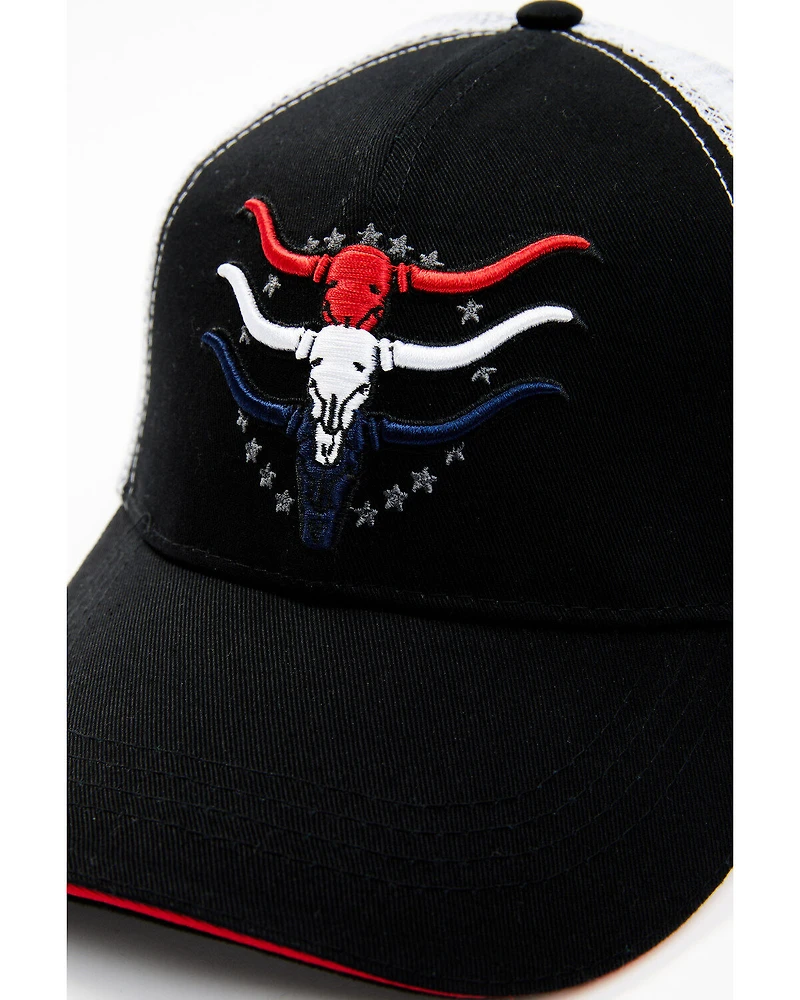 Cody James Men's Americana Steer Head Ball Cap