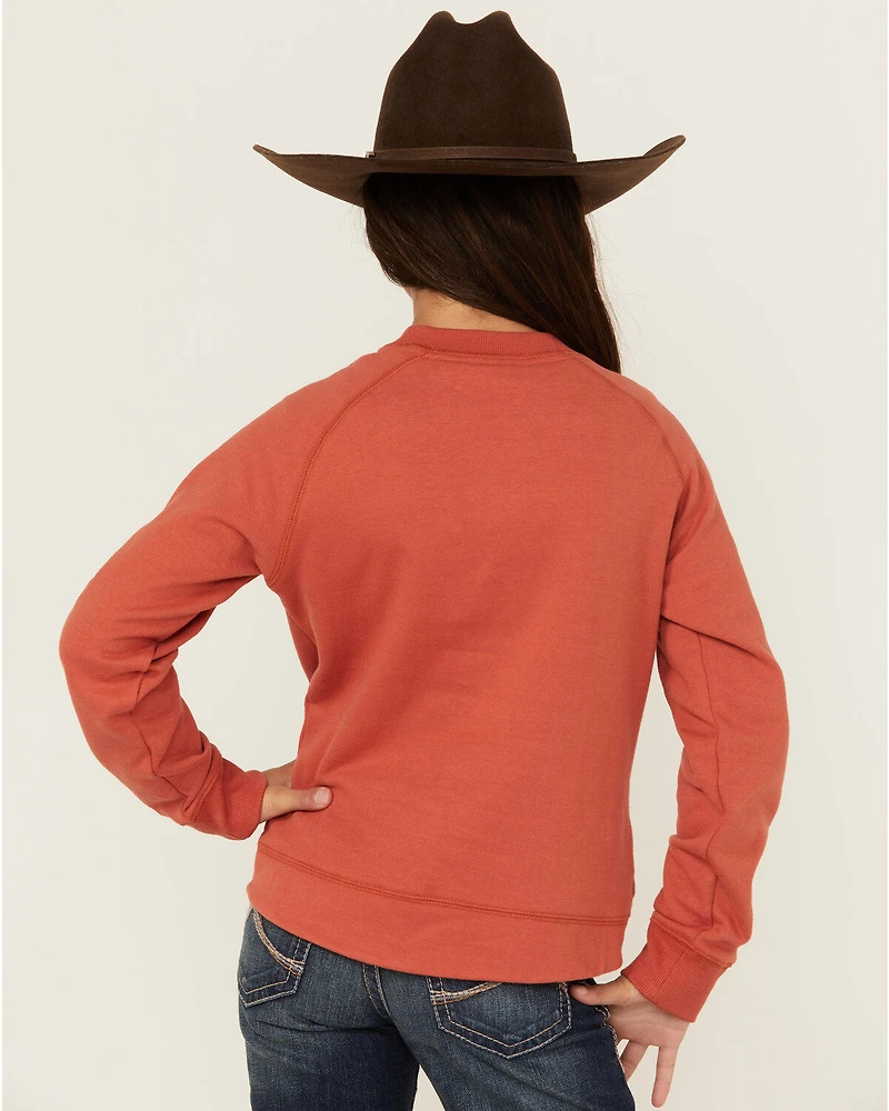 Ariat Girls' Benicia Felt Logo Sweatshirt