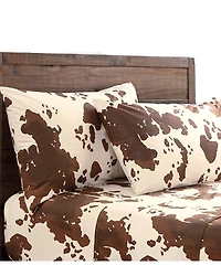 HiEnd Accents 200TC Cotton Elsa Cowhide 4 Piece Sheet Set