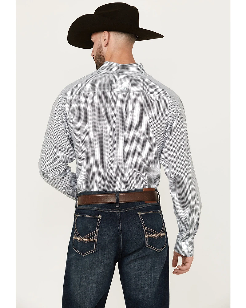 Ariat Men's Wes Geo Print Long Sleeve Button-Down Western Shirt