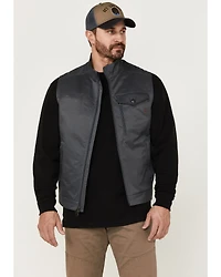 Brothers and Sons Men's Solid Baby Twill CC Zip-Front Vest