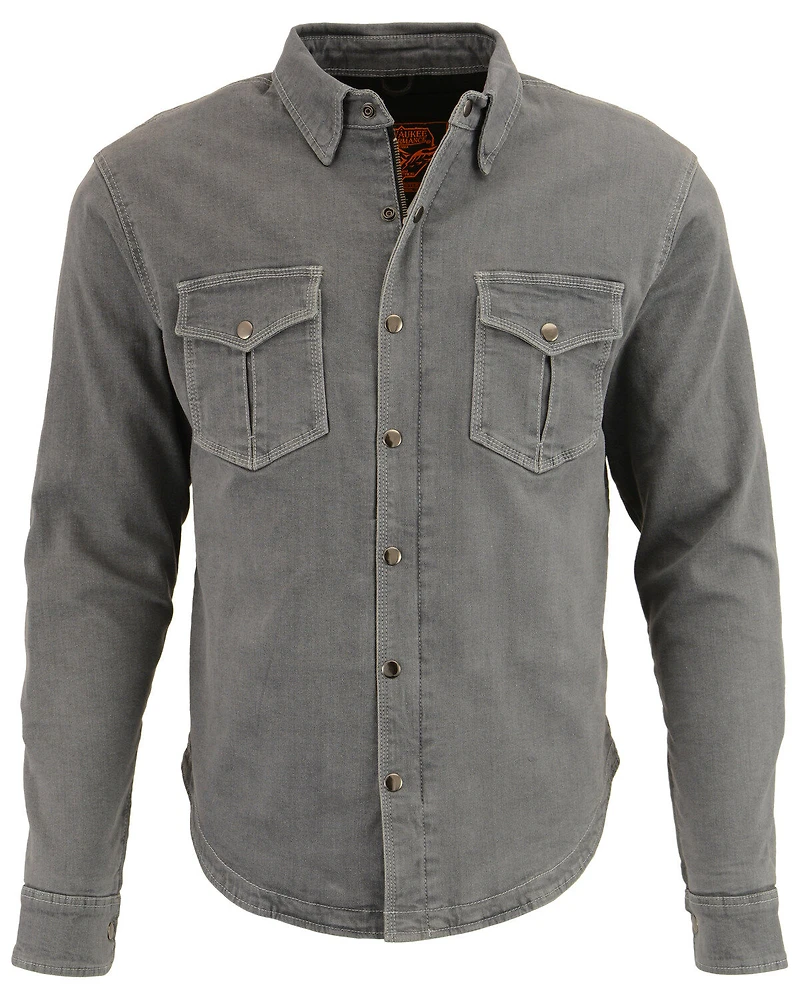 Milwaukee Performance Men's Aramid Reinforced Denim Biker Shirt - Big & Tall