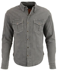 Milwaukee Performance Men's Aramid Reinforced Denim Biker Shirt - Big & Tall