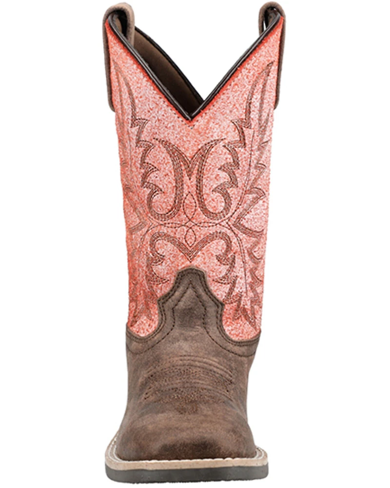 Smoky Mountain Girls' Rustic Rider Western Boots - Broad Square Toe