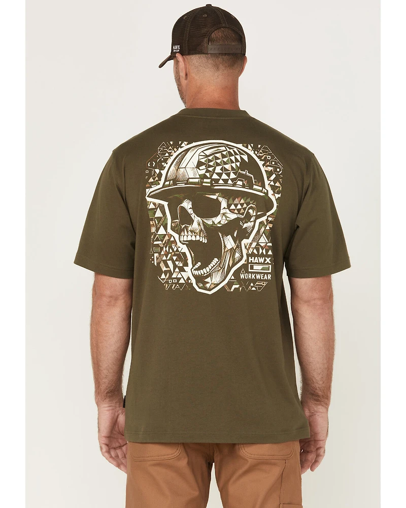 Hawx Men's Scream Skull Short Sleeve Graphic T-Shirt
