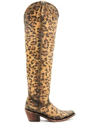 Liberty Black Women's Allyssa Leopard Print Western Boots - Round Toe
