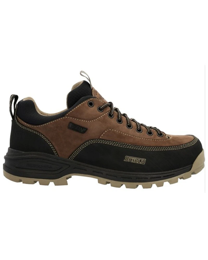 Rocky Men's Mountain Stalker Pro Waterproof Lace-Up Hiking Work Oxford Shoes - Round Toe