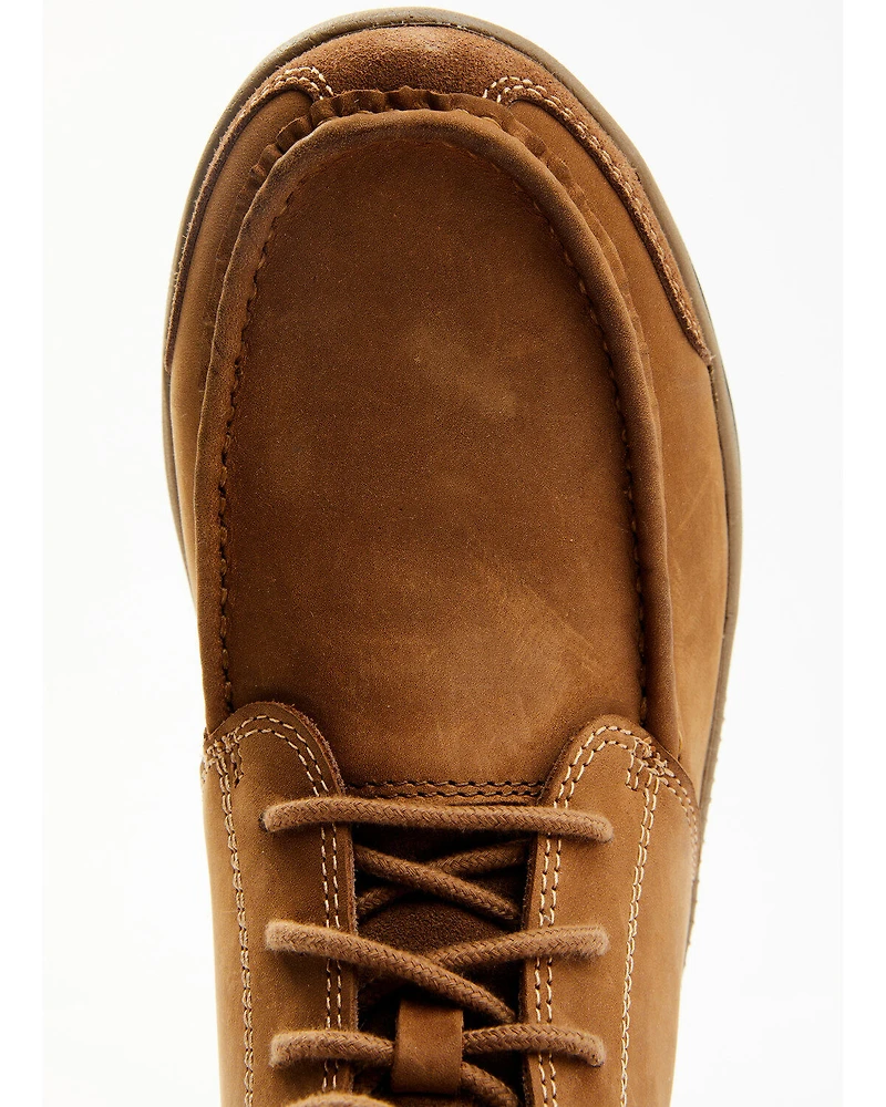 Cody James Men's Crazy Horse Lace-Up Casual Western Boots - Moc Toe