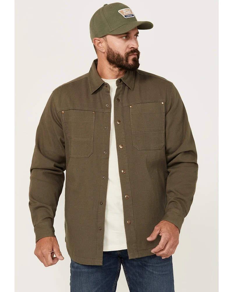 Dakota Grizzly Men's Elias Twill Fleece Lined Shirt Jacket