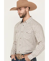 Moonshine Spirit Men's Trench Town Striped Long Sleeve Snap Western Shirt