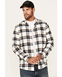 Brothers and Sons Men's Yukon Plaid Print Long Sleeve Button-Down Flannel Shirt