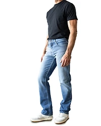 Kimes Ranch Men's James Light Wash Straight Bootcut Rigid Denim Jeans