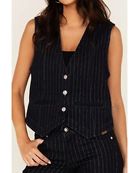 Ariat Women's Denim Lurex Striped Vest