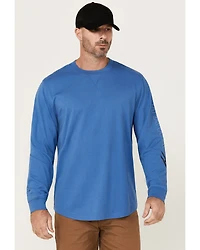 Hawx Men's Logo Long Sleeve Graphic Work T-Shirt