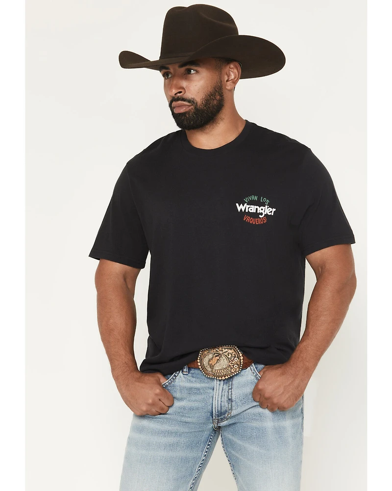 Wrangler Men's Vivan Los Vaqueros Short Sleeve Graphic T-Shirt