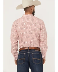 Ariat Men's Saylor Geo Print Long Sleeve Button-Down Western Shirt
