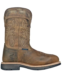 Hoss Men's Distressed Pull-On Waterproof Work Boots - Composite Toe