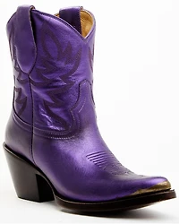 Idyllwind Women's Wheels Metallic Leather Booties - Round Toe