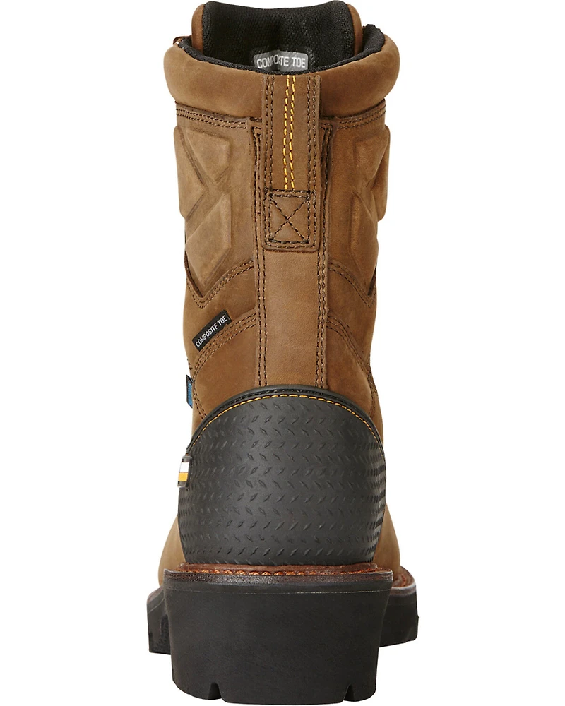 Ariat Men's Powerline H20 8" Lace-Up Work Boots - Composite Toe
