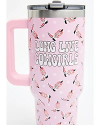 Boot Barn 40oz Long Live Cowgirls Tumbler With Handle
